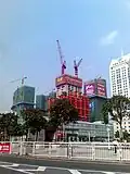 Kingkey Finance Tower under construction in 2009.