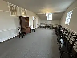 Far western classroom on the third floor of the temple