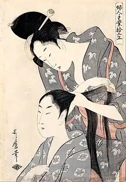 Hairdresser from the series Twelve types of women's handicraft