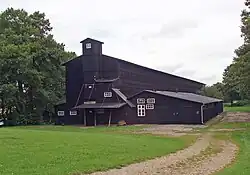 The drying barn, a remnant of Klostermølle's use as a sawmill.