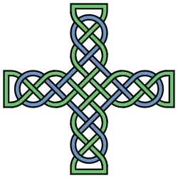 A basic form of a Celtic knotwork cross