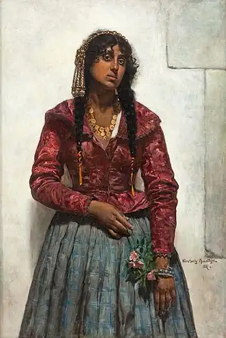 Gypsy Woman by Konstanty Mańkowski (1887)