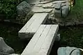 Zig-zag stone bridge in Koishikawa Kōrakuen