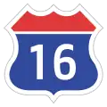 Expressway No.16 shield}}
