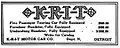 1912 KRIT motor car Advertisement
