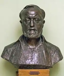 Bust of Krzysztof Penderecki by Marian Konieczny, 1979