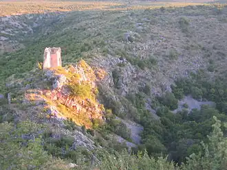 Ruins of fortress Kegaljgrad, Mokro Polje, Croatia