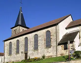 The church in La Chapelle-aux-Bois