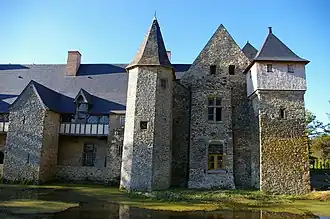 The Château de la Grande Courbe, in Brée