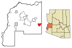 Location in La Paz County, Arizona