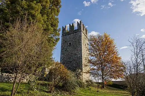 The tower of the Visconti castle of Invorio