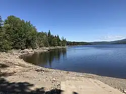 View of Lake Francis at the public boat launch along U.S. Route 3