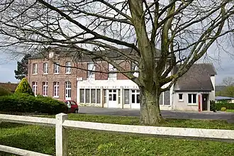 The town hall and school in Lalande-en-Son