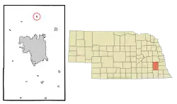 Location of Davey, Nebraska