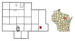 Location of White Lake in Langlade County, Wisconsin