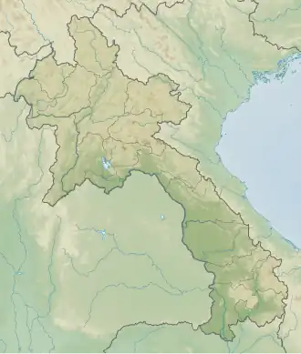 Map showing the location of Phou Xang He National Protected Area