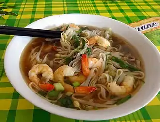 Laotian bowl of Pheu Hmong at Sunday Market in French Guiana