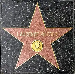 Five-pointed memorial star on pavement