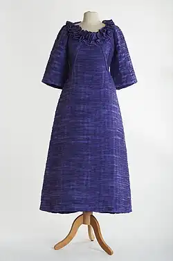 Lavender evening gown by Irish designer Sybil Connolly from c. 1970