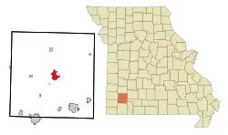 Location of Mount Vernon, Missouri