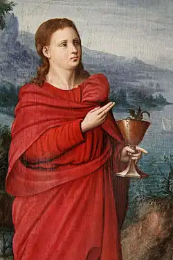 John the Apostle, detail of a 16th-century painting