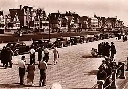 Pre-war view of the seaside promenade