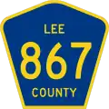 State Road 867 and County Road 867 marker