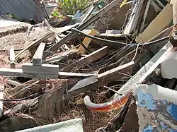 Teignmouth Electron (boat), remains at Cayman Brac, by Lee Shoal, 2011