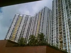 Trident 1 blocks in Lei Tung Estate, Ap Lei Chau. They are built in 1987.