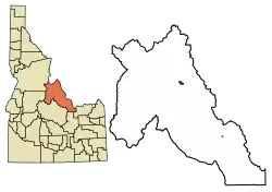 Location of Salmon in Lemhi County, Idaho.