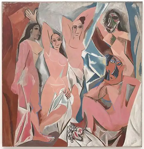 Pablo Picasso, Les Demoiselles d'Avignon 1907, Museum of Modern Art, New York