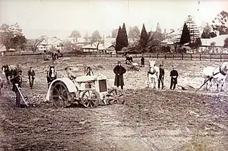 Levelling Sandell Oval in 1926