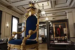 Museum of Freemasonry, North Gallery with Three Centuries of English Freemasonry exhibition, 2018