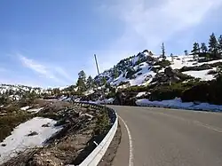 Approaching Donner Pass from the east on Lincoln Highway / old US 40, April 2007