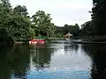 Boating lake in the park.