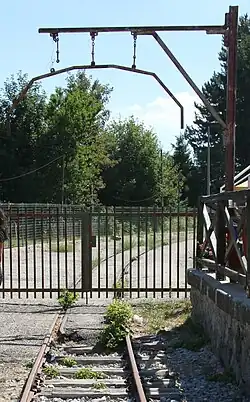 Equipment outline gauge at Moccone