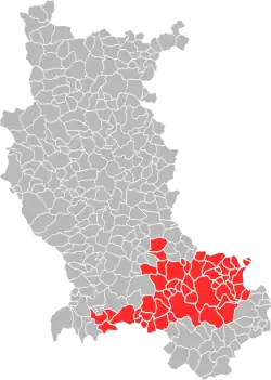 Location in the Loire department.