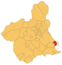 Location in Murcia