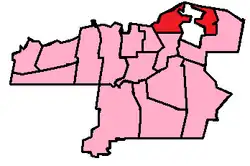 Location within Ottawa (1980–1991)