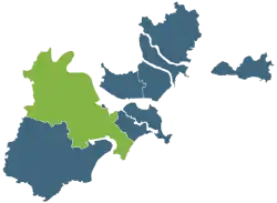 Location of Chaoyang in Shantou