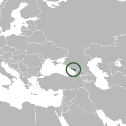 Location of Abkhazia