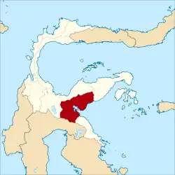 Location within Central Sulawesi