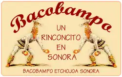 The town welcome sign of Bacobampo, Etchojoa Sonora , Mexico