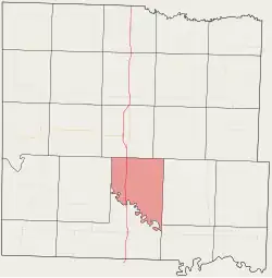 Location in Bates County