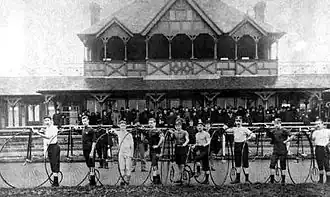 A cycle race in 1885 at Long Eaton Recreation Ground