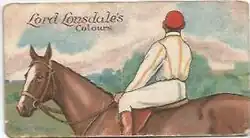 Lord Lonsdale's racing colours by E & W Anstie 1922