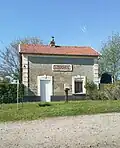 The surviving station building at Louches.