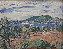 Baie d'Anthéor (actually Agay seen from Anthéor), Louis Valtat (ca 1907)