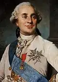1774-1776 painting of Louis XVI (reigned 1774 to 1792)