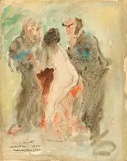 drawing Susanna; Drawn 1890, colored 1923